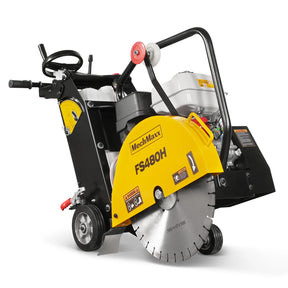 Honda GX390 Walk-Behind Concrete Floor Saw, 20 in Blade, 7 in Cutting Depth, FS480H