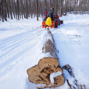 8800lbs 3-Point Hitch Forestry Log Skidding Winch, 200ft Cable Length, 25-60 HP Tractor, Category 1 Hookup, FW8800