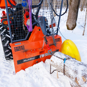 8800lbs 3-Point Hitch Forestry Log Skidding Winch, 200ft Cable Length, 25-60 HP Tractor, Category 1 Hookup, FW8800