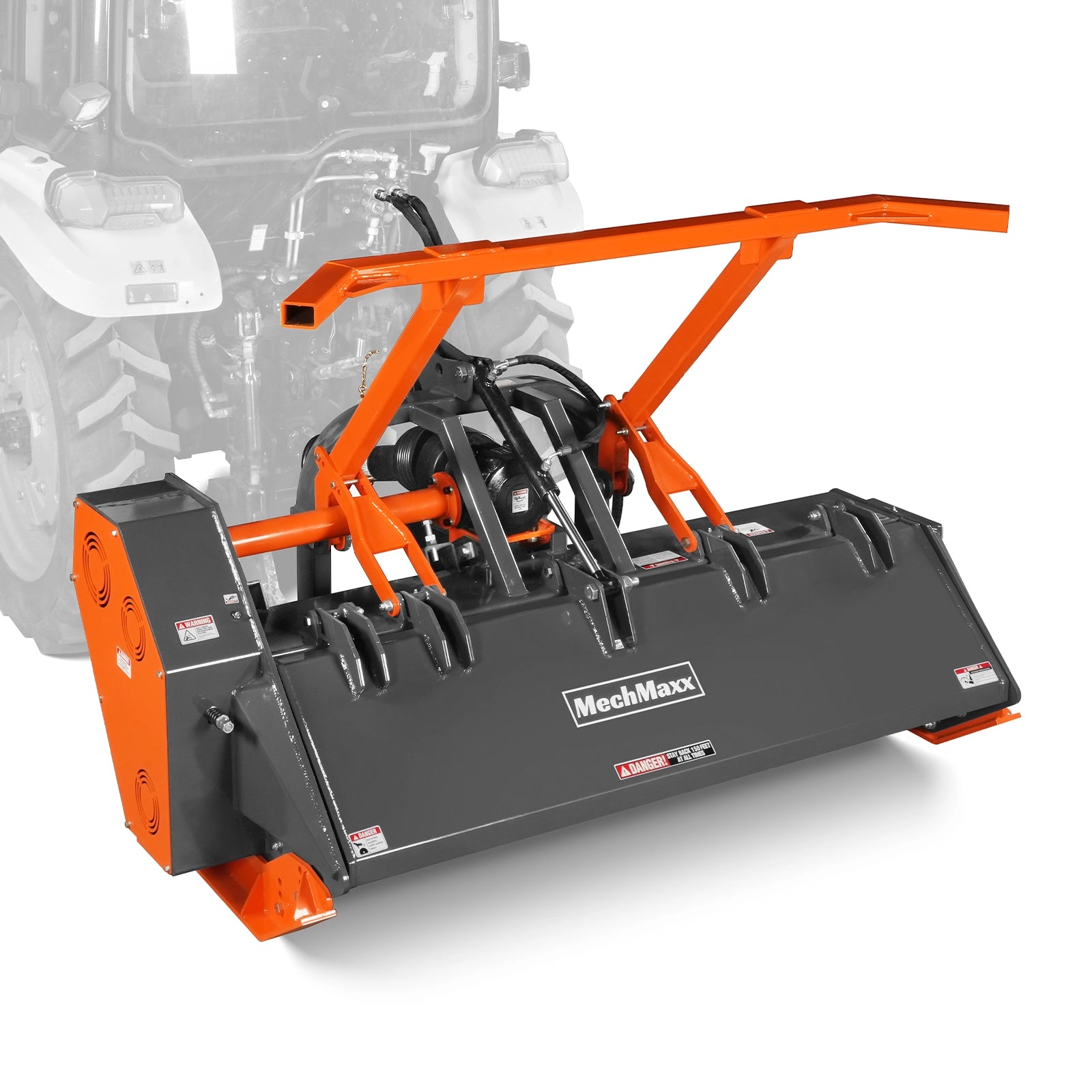 70" PTO Hitch Forestry Brush Mulcher, Cat 2,Tractor Power Recommended 70-110 HP,MC70