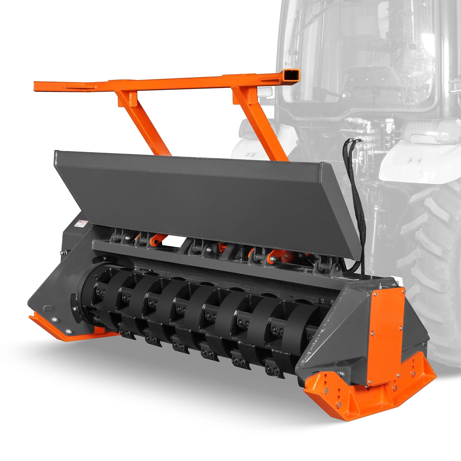 70" PTO Hitch Forestry Brush Mulcher, Cat 2,Tractor Power Recommended 70-110 HP,MC70
