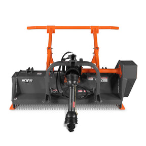 70" PTO Hitch Forestry Brush Mulcher, Cat 2,Tractor Power Recommended 70-110 HP,MC70