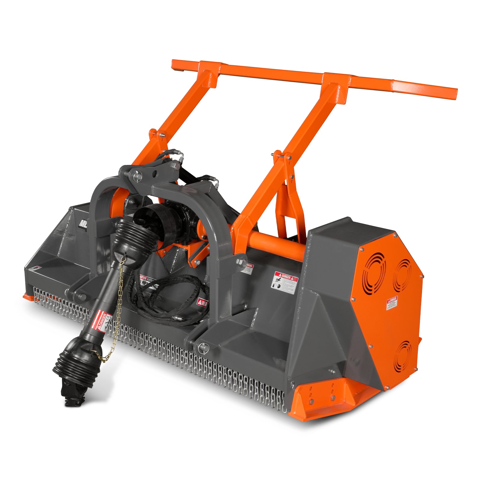 70" PTO Hitch Forestry Brush Mulcher, Cat 2,Tractor Power Recommended 70-110 HP,MC70