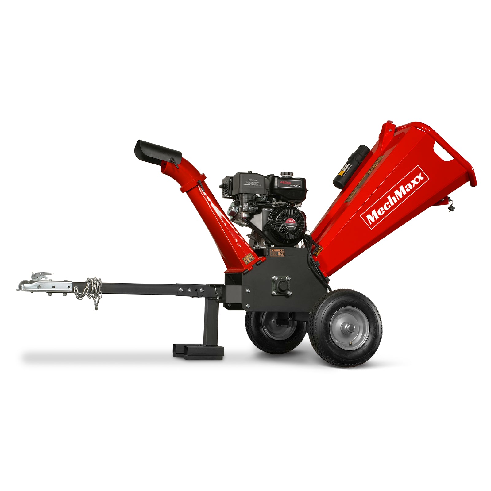 5 inch E-start DUCAR 420cc Gasoline Engine Powered Wood Chipper , GS1500