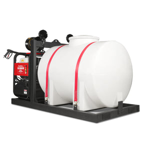 4000 PSI 4 GPM HONDA E-Start Engine Hot Water Pressure Washer Skid Mounted with 245 Gal Tank, HPW40HBT