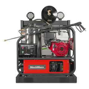 4000 PSI 4 GPM HONDA E-Start Engine Hot Water Pressure Washer Skid Mounted with 245 Gal Tank, HPW40HBT
