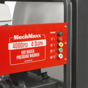 4000 PSI 4 GPM HONDA E-Start Engine Hot Water Pressure Washer Skid Mounted with 245 Gal Tank, HPW40HBT