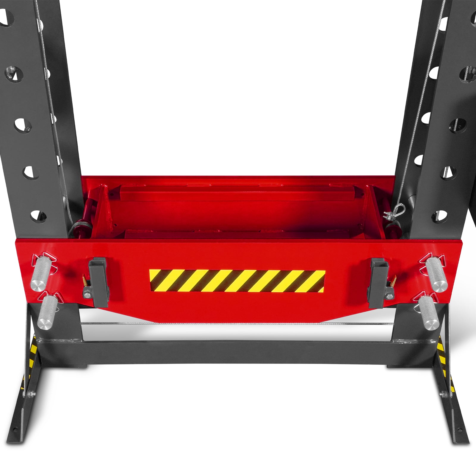 75 Ton H-Frame Electric Hydraulic Shop Press with Hand Winch,  110V Motor,  Fully Welded Steel Frame,  Safety Guard,  Foot Pedal Control,  HSP75E