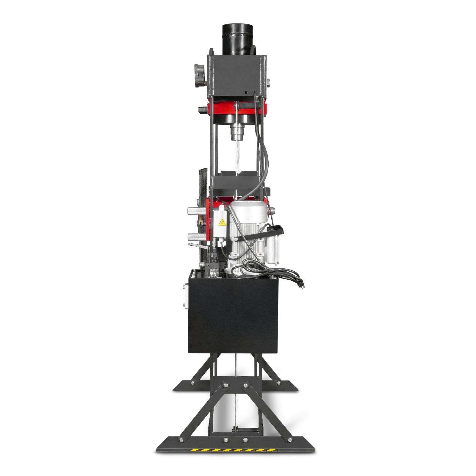 75 Ton H-Frame Electric Hydraulic Shop Press with Hand Winch,  110V Motor,  Fully Welded Steel Frame,  Safety Guard,  Foot Pedal Control,  HSP75E