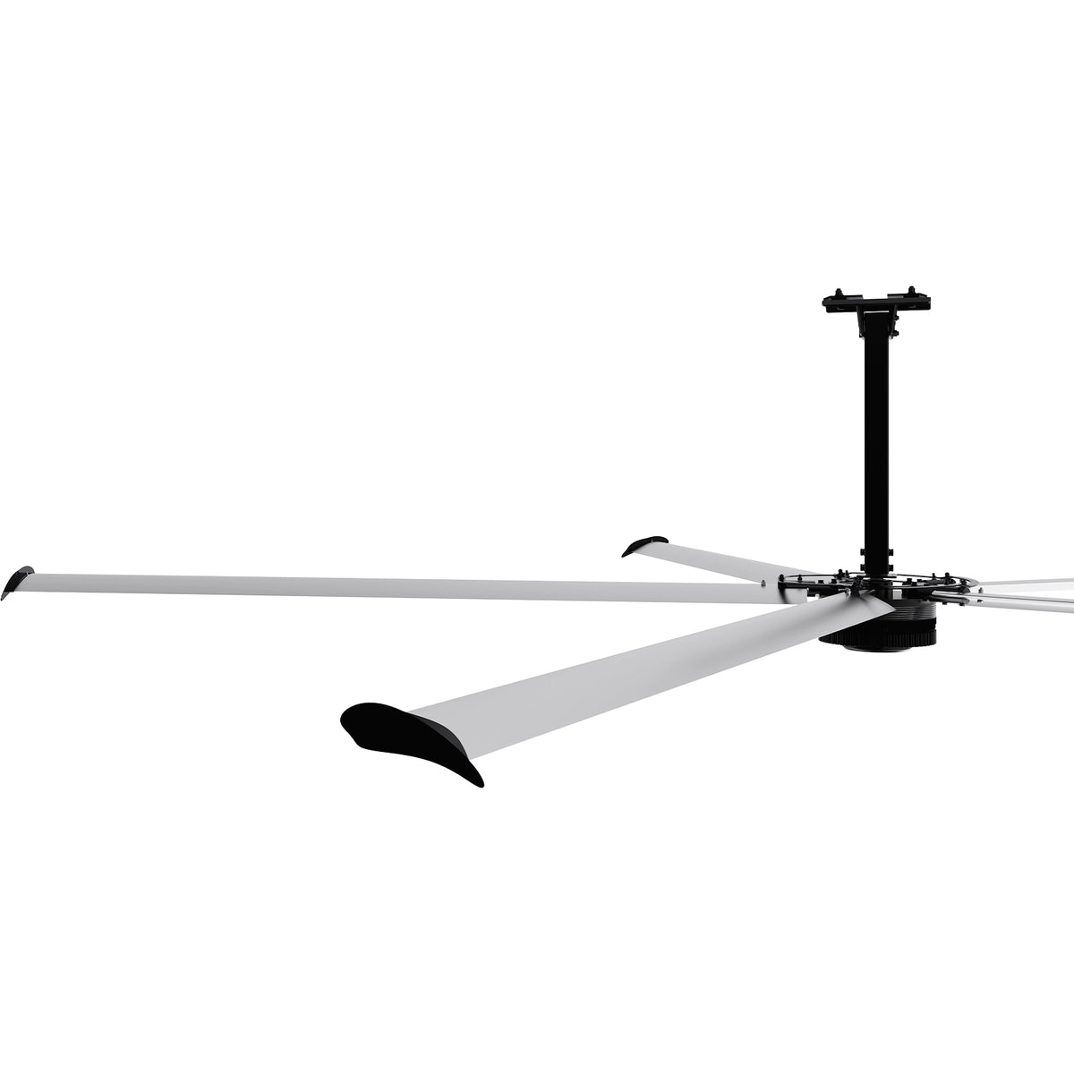 20FT HVLS Industrial Ceiling Fan 220V 1-Phase - Energy Efficient Large Area Air Circulation for Fan Warehouses & Factories, 20FT1PH