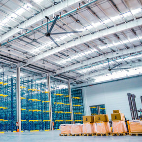 18FT HVLS Industrial Ceiling Fan 220V 3-Phase - Energy Efficient Large Area Air Circulation for Warehouses & Factories