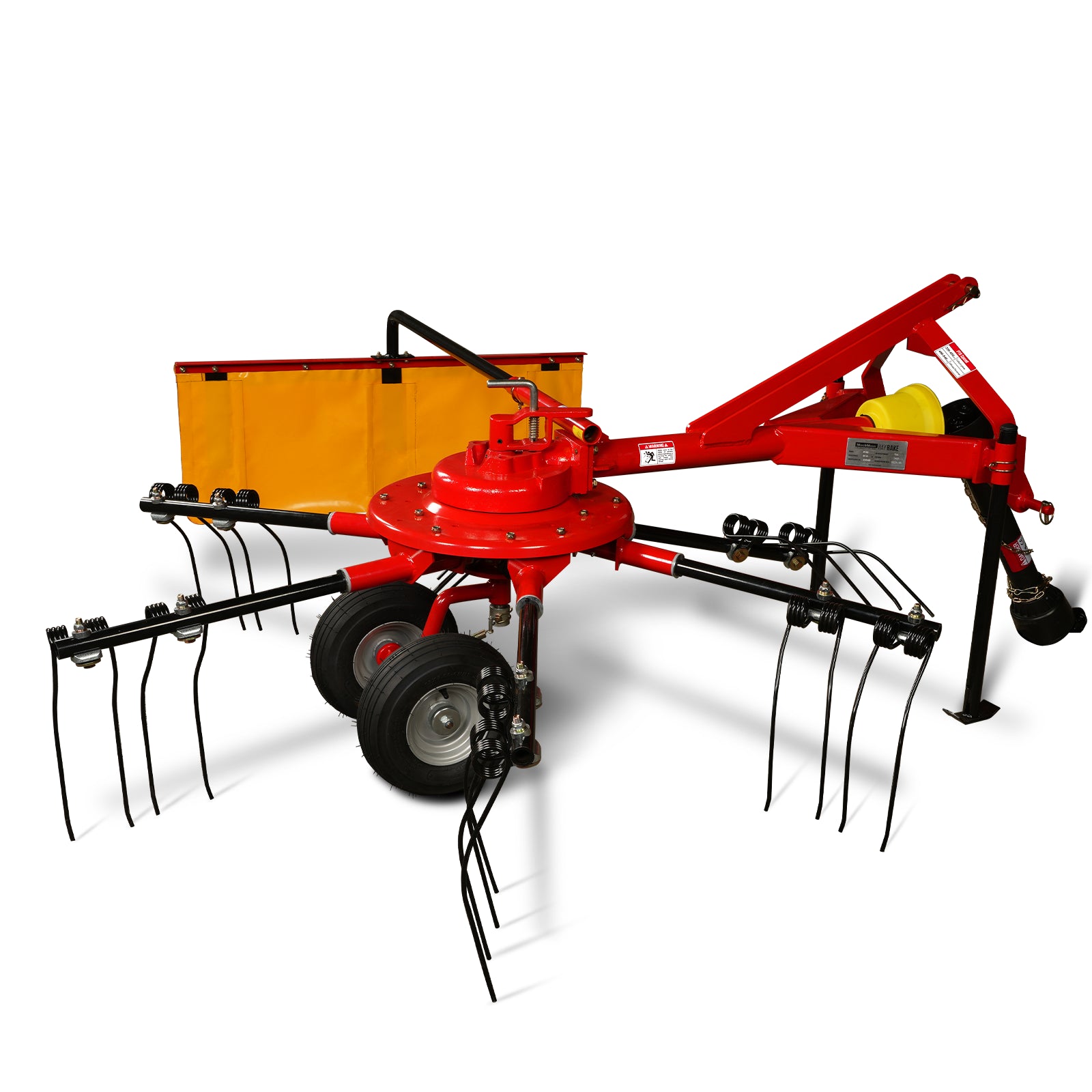 100” Mechmaxx 3-Point Hitch 6 Rotary Pull-Type Hay Tedder,HT100