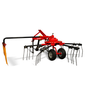 100” Mechmaxx 3-Point Hitch 6 Rotary Pull-Type Hay Tedder,HT100