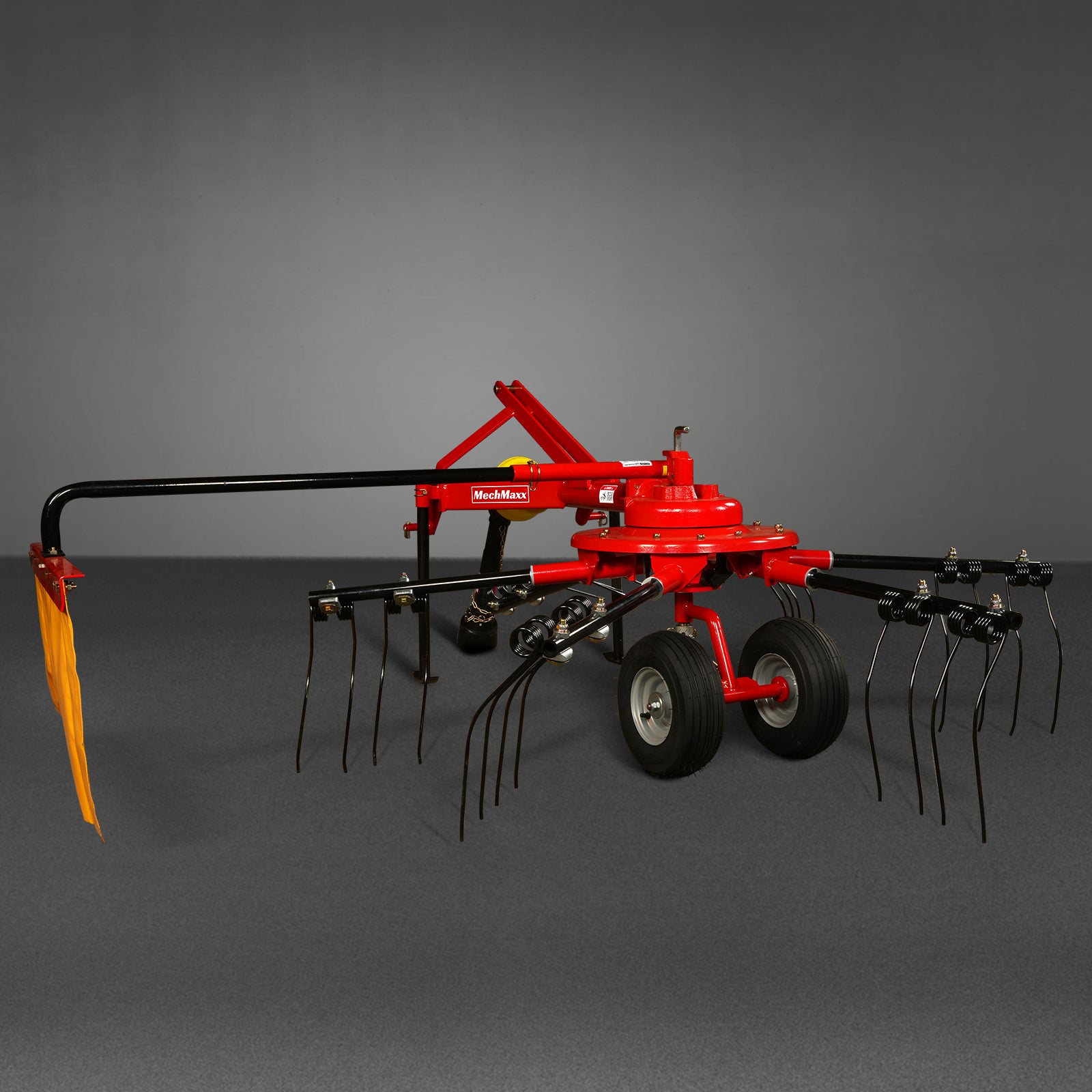 Josh Teder Rake 100” Mechmaxx 3-Point Hitch 6 Rotary Pull-Type Hay Rake Tedder , 15-50