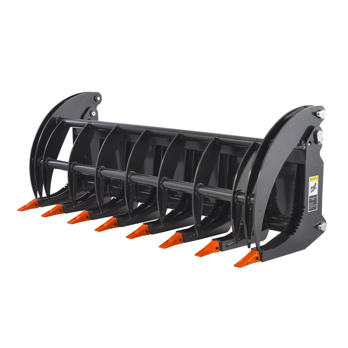 78in Skid Steer Heavy Root Rake Grapple Attachment,52in Jaw Opening ,HGG-78