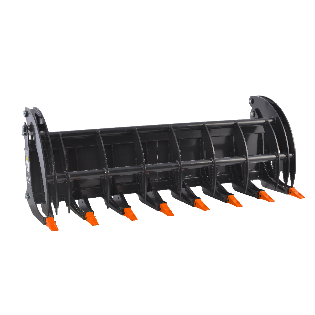 Op2 Rakes 78” Skid Steer Heavy Root Rake Grapple Attachment,52in Jaw Opening , H