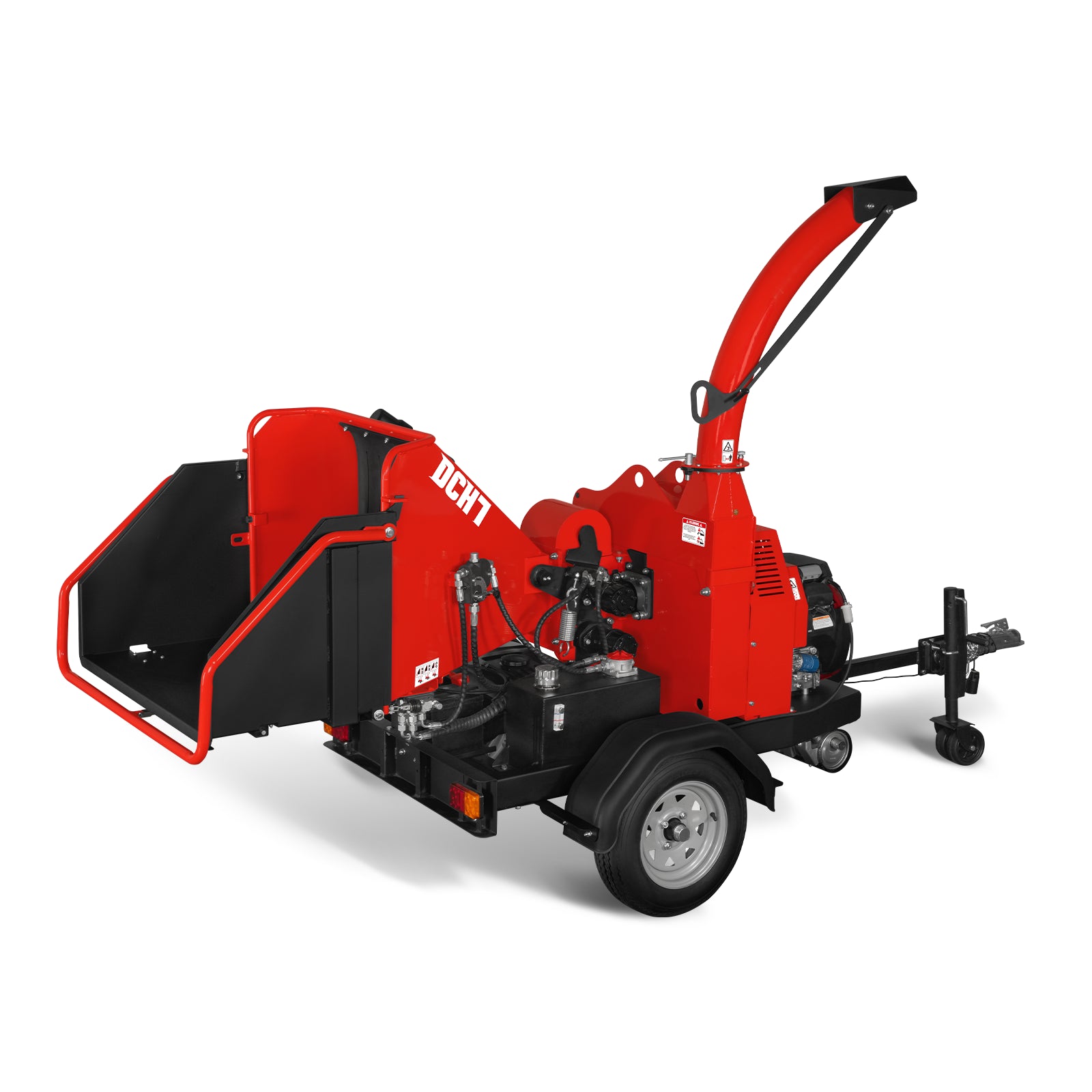 HONDA GX690 22HP 688cc Twin Cylinder Gasoline Engine Powered 7” Hydraulic Feeding Wood Chipper, DCH7