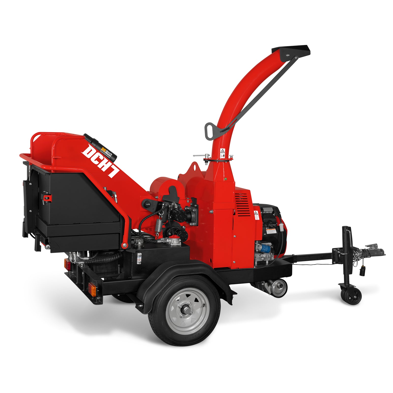 HONDA GX690 22HP 688cc Twin Cylinder Gasoline Engine Powered 7” Hydraulic Feeding Wood Chipper, DCH7