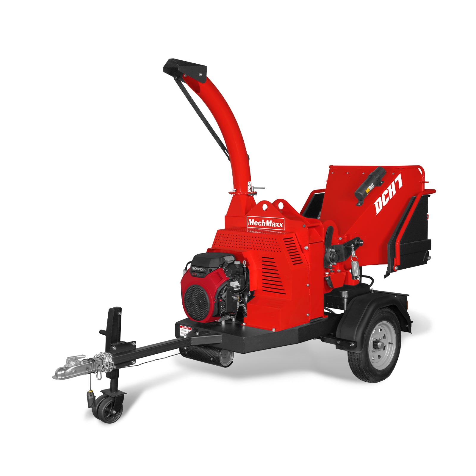 HONDA GX690 22HP 688cc Twin Cylinder Gasoline Engine Powered 7” Hydraulic Feeding Wood Chipper, DCH7