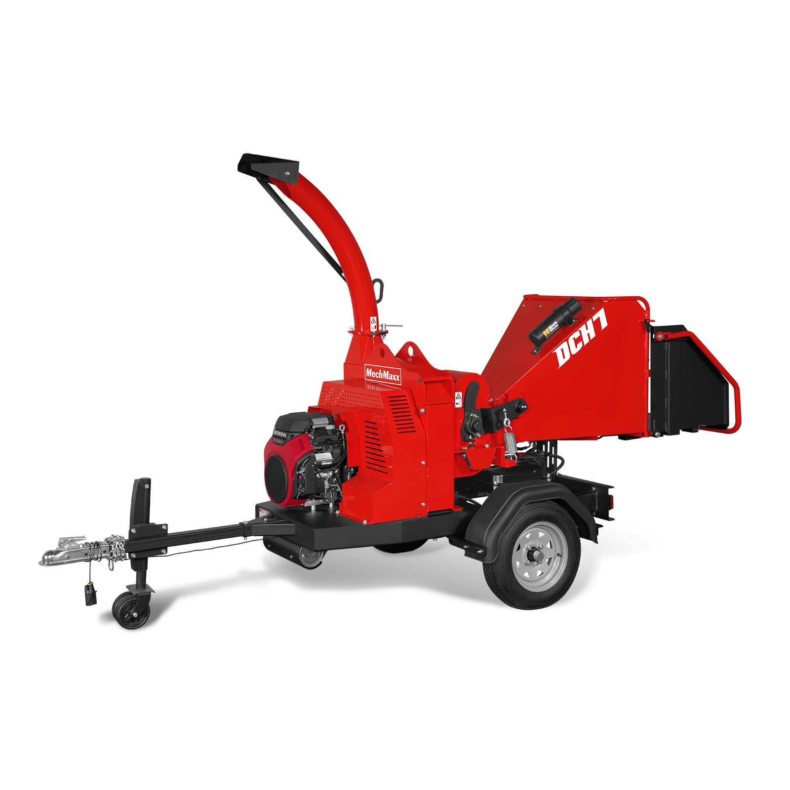 HONDA GX690 22HP 688cc Twin Cylinder Gasoline Engine Powered 7” Hydraulic Feeding Wood Chipper, DCH7