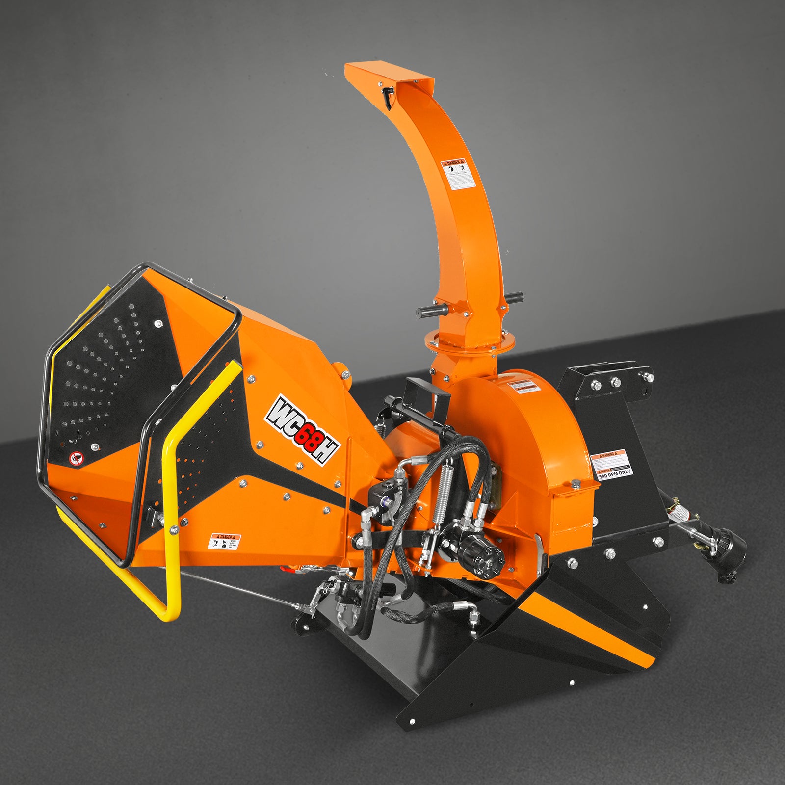 6in, 20-50 HP, 3 Point Hydraulic Wood Chipper For Tractors , WC68H