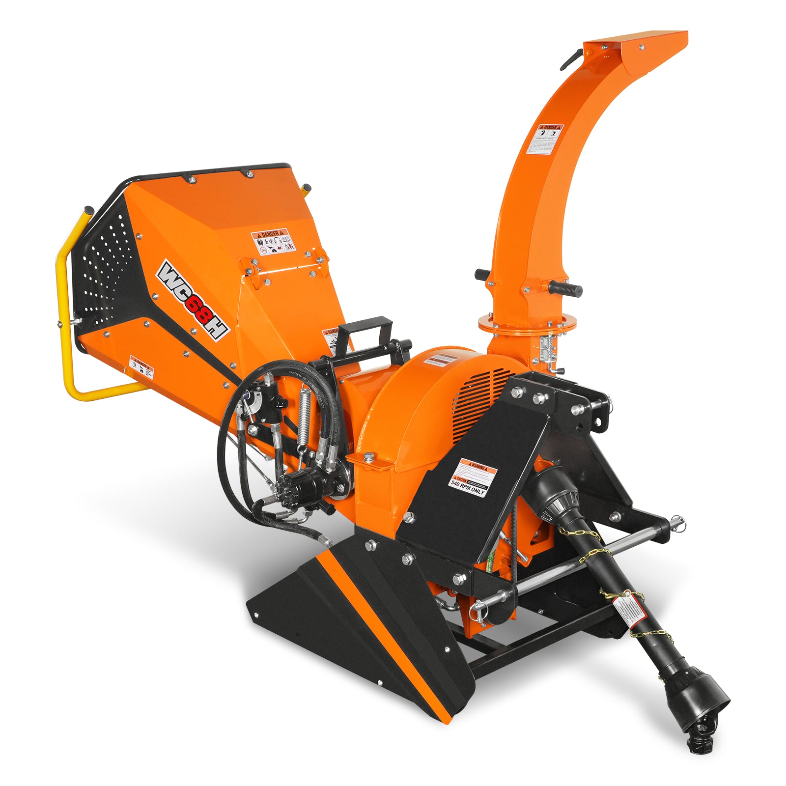 6in, 20-50 HP, 3 Point Hydraulic Wood Chipper For Tractors , WC68H