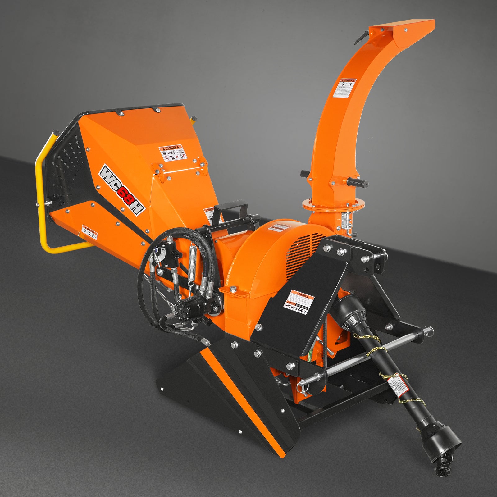 6in, 20-50 HP, 3 Point Hydraulic Wood Chipper For Tractors , WC68H