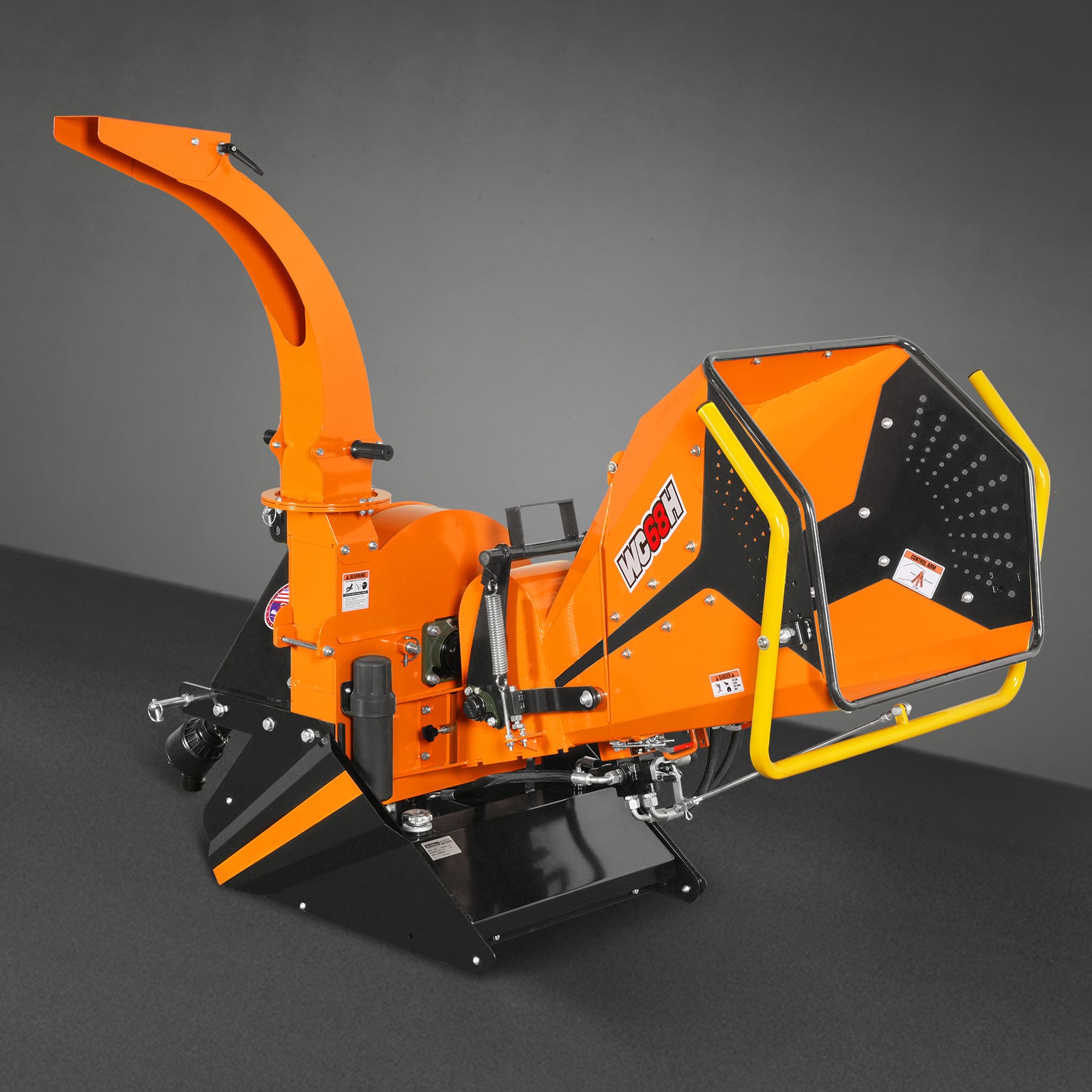 6in, 20-50 HP, 3 Point Hydraulic Wood Chipper For Tractors , WC68H