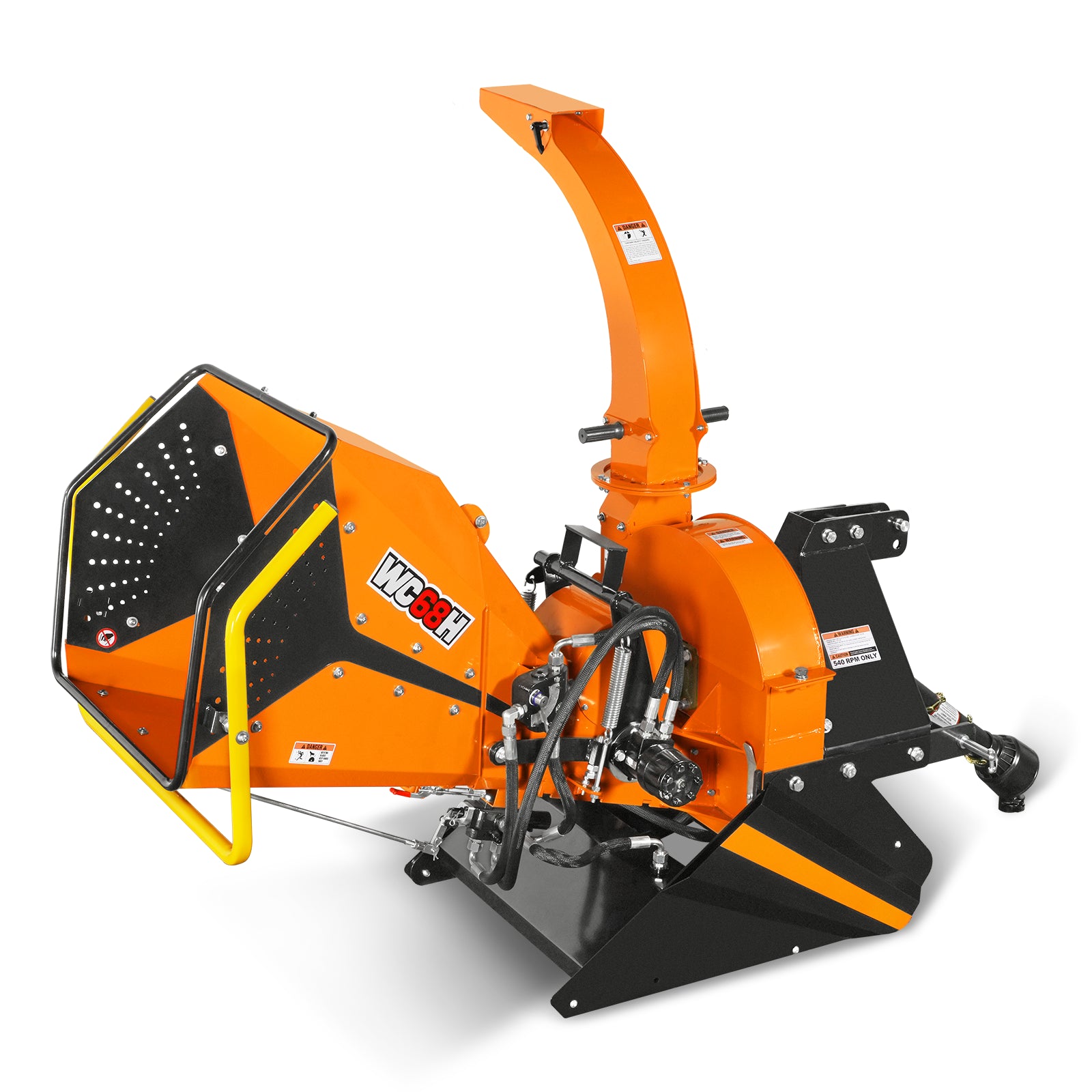 6in, 20-50 HP, 3 Point Hydraulic Wood Chipper For Tractors , WC68H