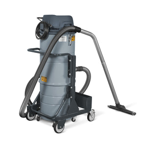 Industrial Wet/Dry Vacuum Cleaner with HEPA Filter Three Motor 3.3 HP 285 CFM 16 Gallon - 110V 1 Phase, IVA3M
