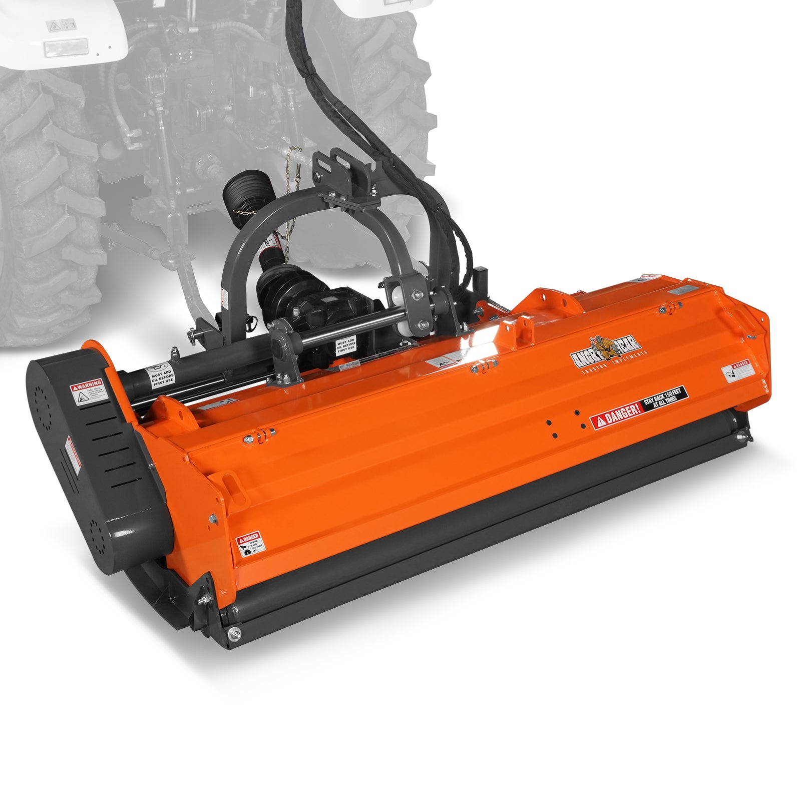 72" Heavy Duty PTO Flail Mower with Hydraulic Side Shift 3 Point 50-75 hp, KDK72H