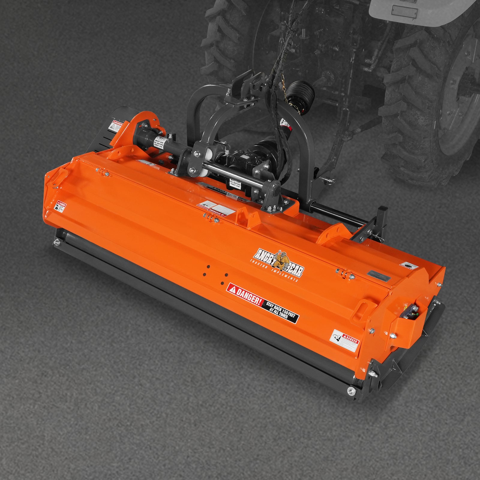 72" Heavy Duty PTO Flail Mower with Hydraulic Side Shift 3 Point 50-75 hp, KDK72H