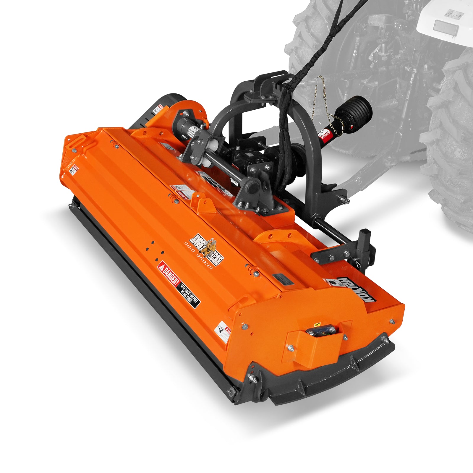 72" Heavy Duty PTO Flail Mower with Hydraulic Side Shift 3 Point 50-75 hp, KDK72H