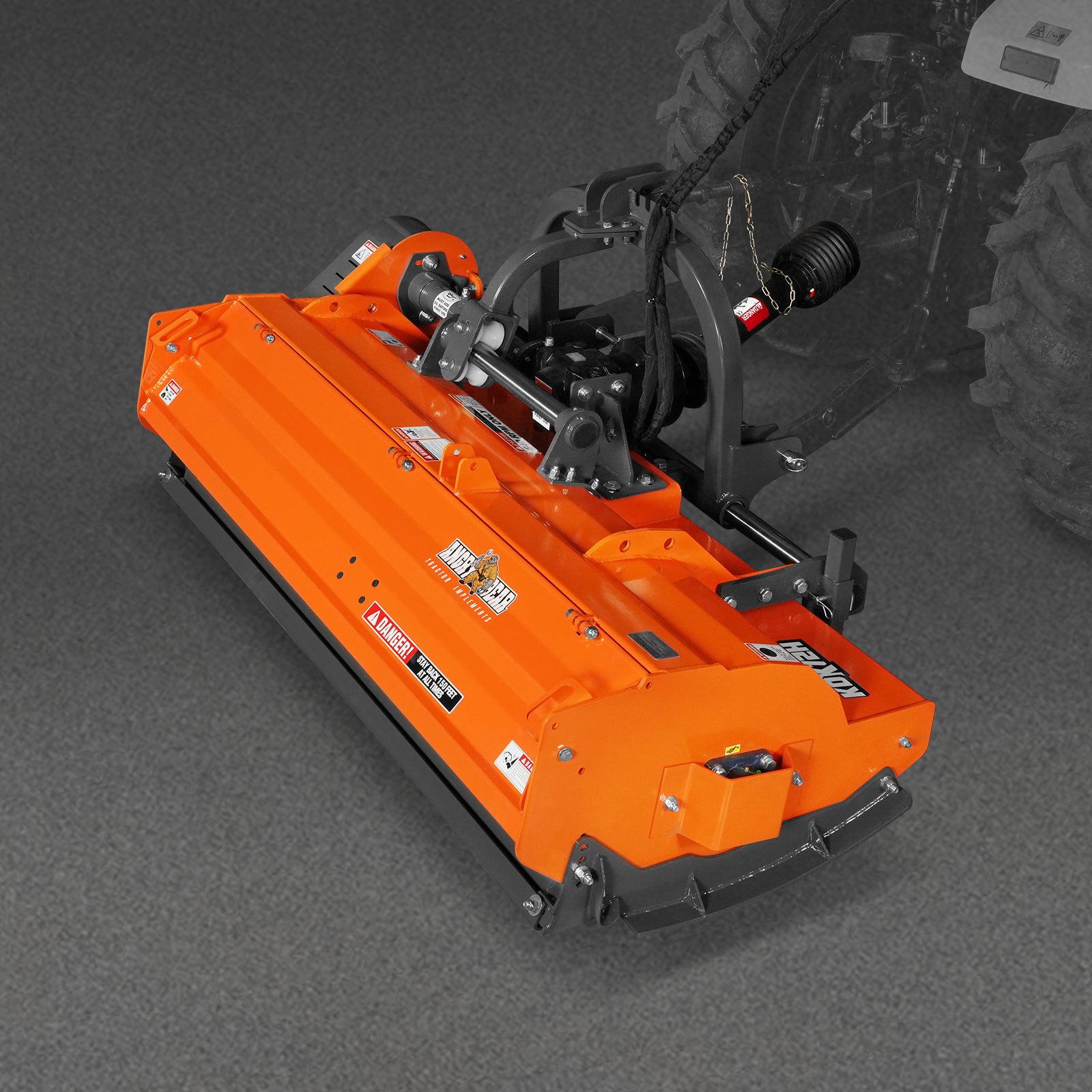 72" Heavy Duty PTO Flail Mower with Hydraulic Side Shift 3 Point 50-75 hp, KDK72H