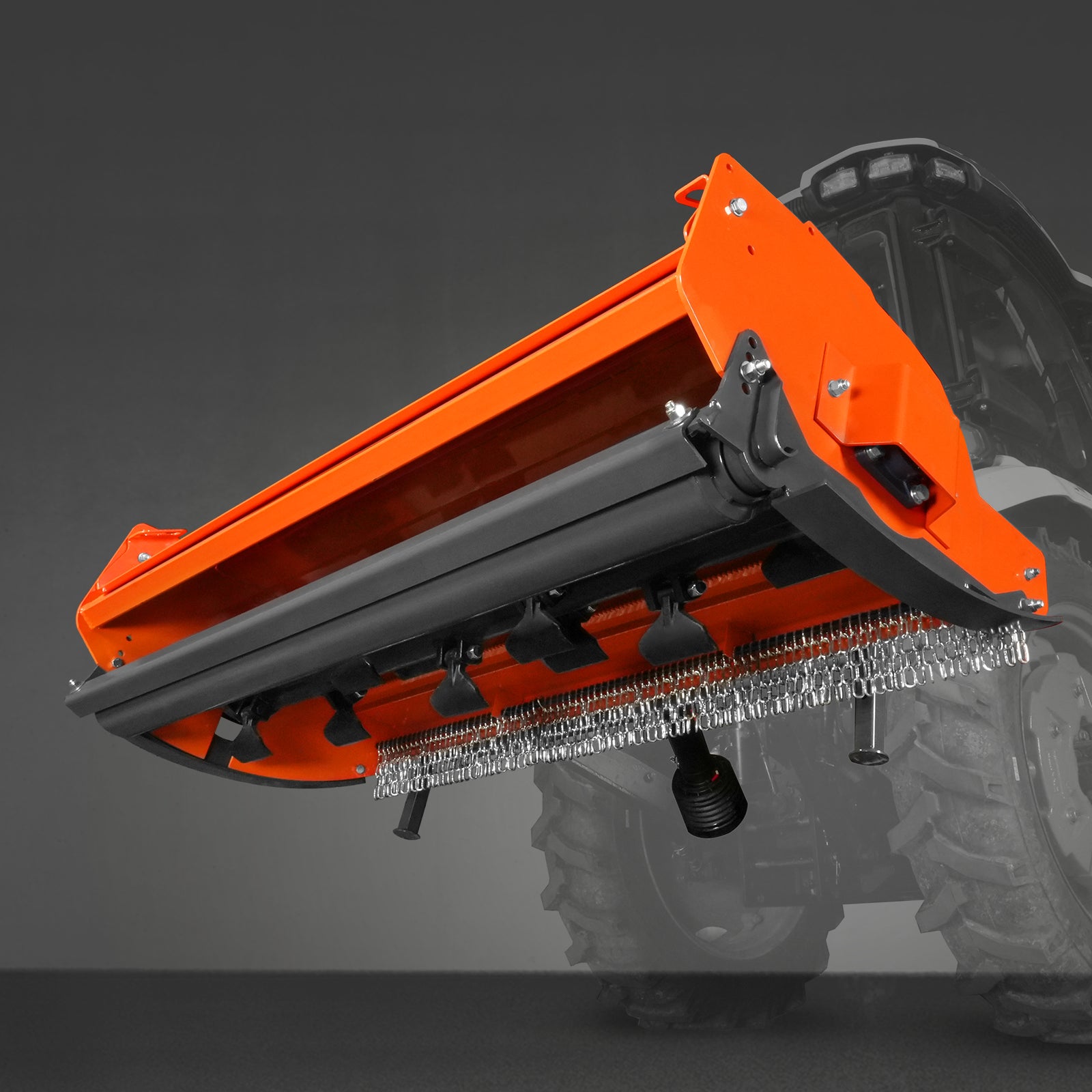 72" Heavy Duty PTO Flail Mower with Hydraulic Side Shift 3 Point 50-75 hp, KDK72H