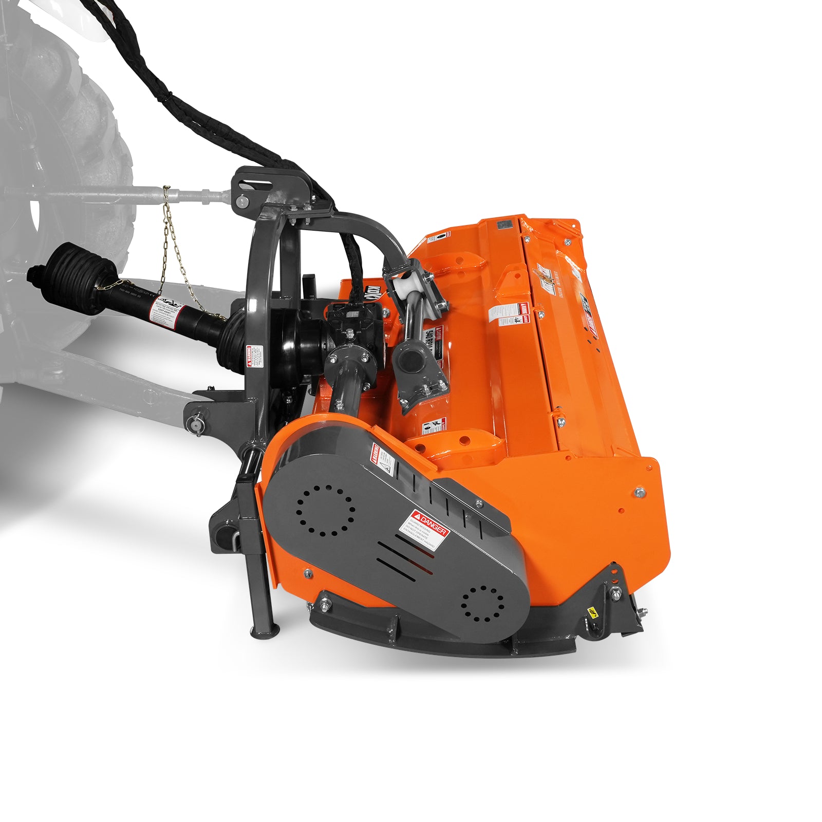 72" Heavy Duty PTO Flail Mower with Hydraulic Side Shift 3 Point 50-75 hp, KDK72H