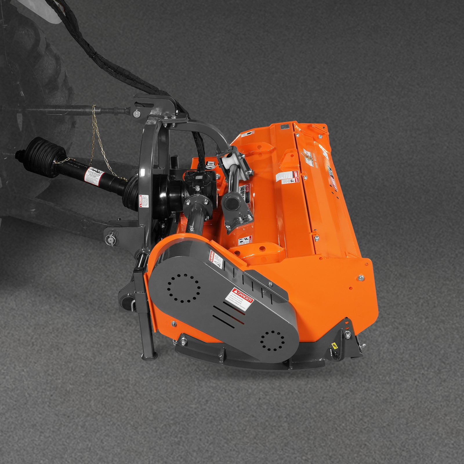 72" Heavy Duty PTO Flail Mower with Hydraulic Side Shift 3 Point 50-75 hp, KDK72H