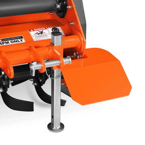 53 in Rotary Tiller, 3 Point Hitch Cat.1, Chain Drive, PTO Shaft Included with Shear Bolt, 18–35 HP, LRT53