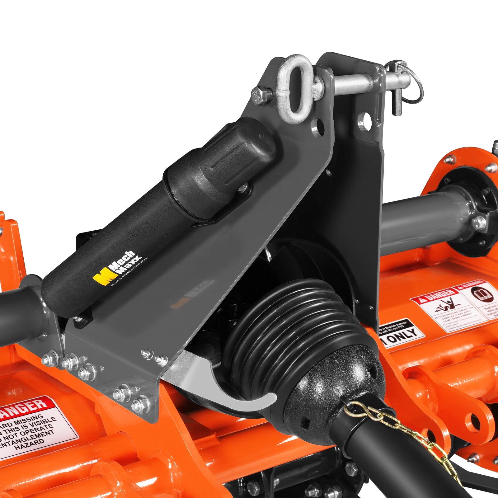 53 in Rotary Tiller, 3 Point Hitch Cat.1, Chain Drive, PTO Shaft Included with Shear Bolt, 18–35 HP, LRT53