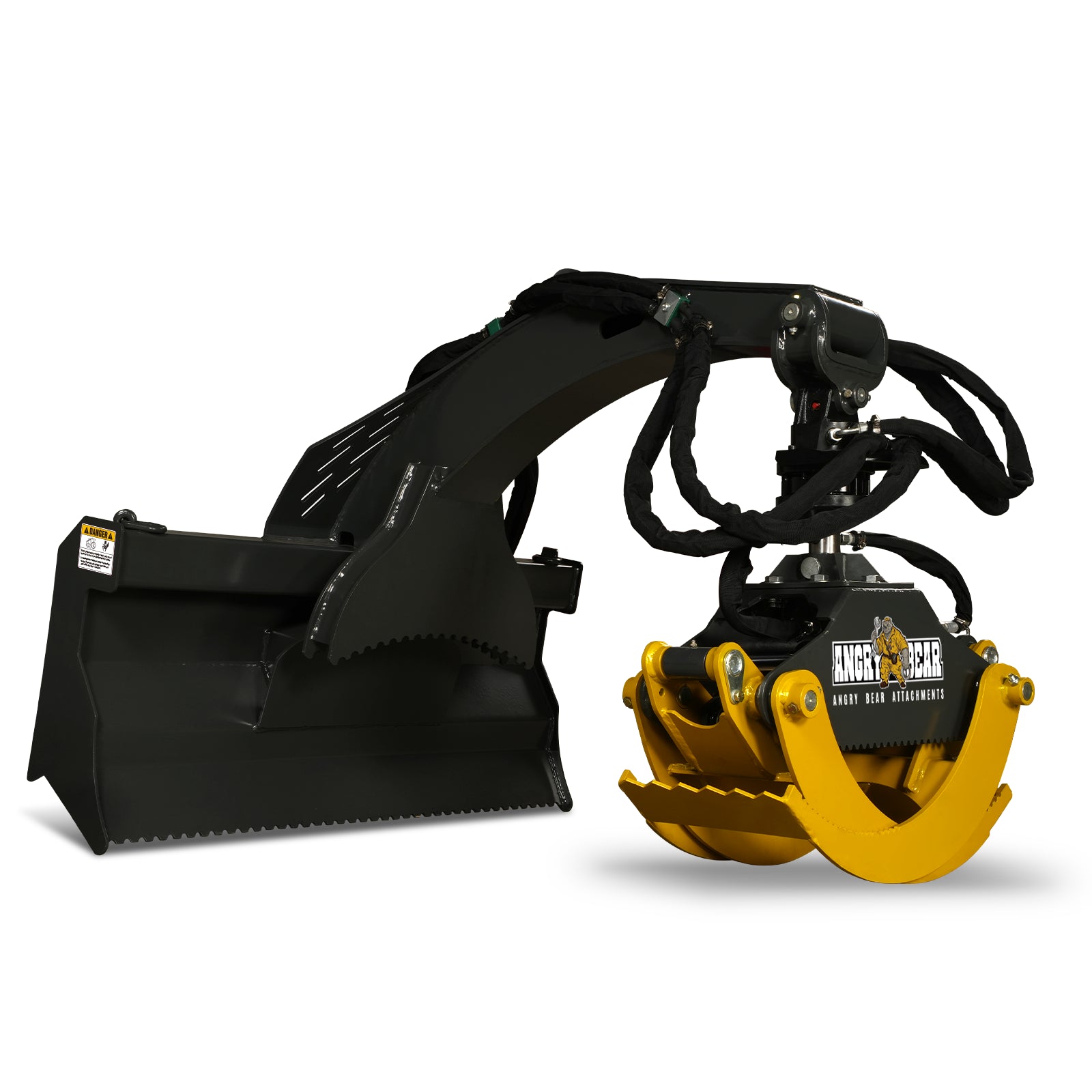 50" Skid Steer Rotary Log Grapple, 360° Rotation, 3000 Lbs Capacity