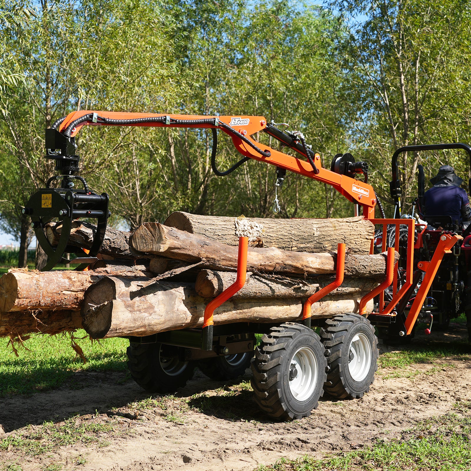 4400 lbs Load Capacity Log Loader Trailer 440lbs Lift Capacity, LT4400