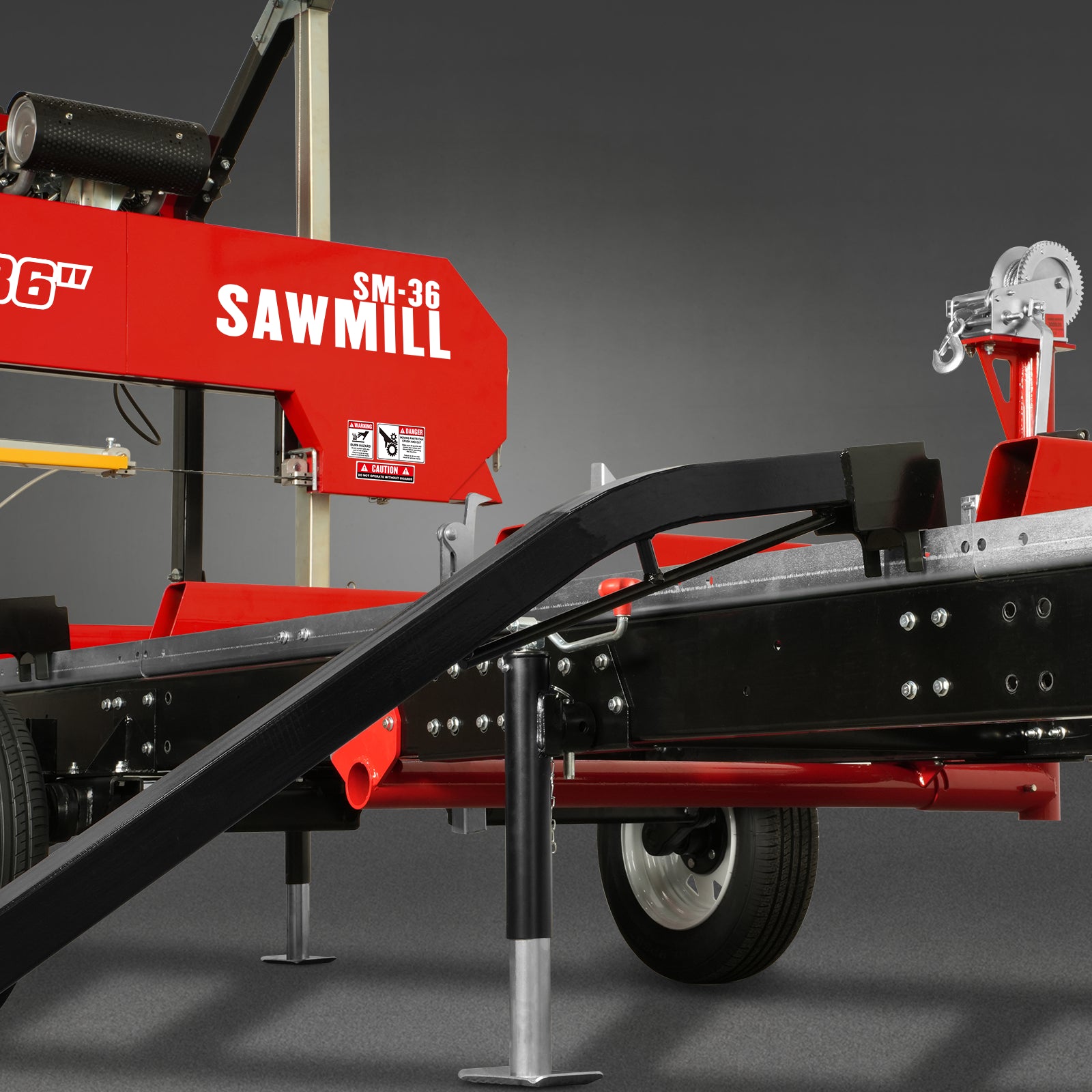 Log Loading Ramp Kit for Sawmill Trailer , SM-36MAX