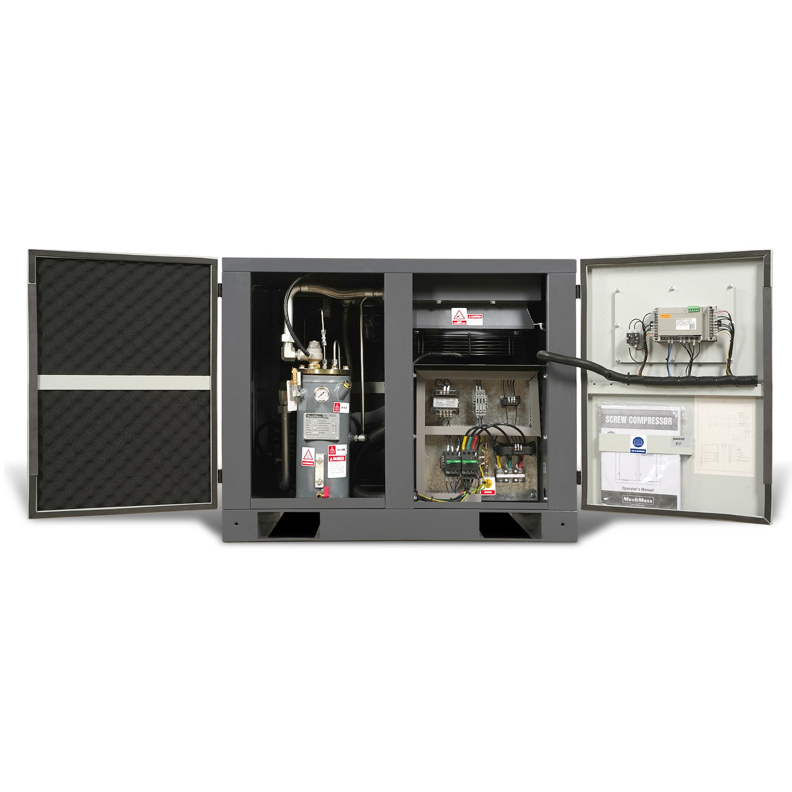 10HP Rotary Screw Air Compressor – 32 CFM, 116 PSI, 230V 3-Phase | Ind