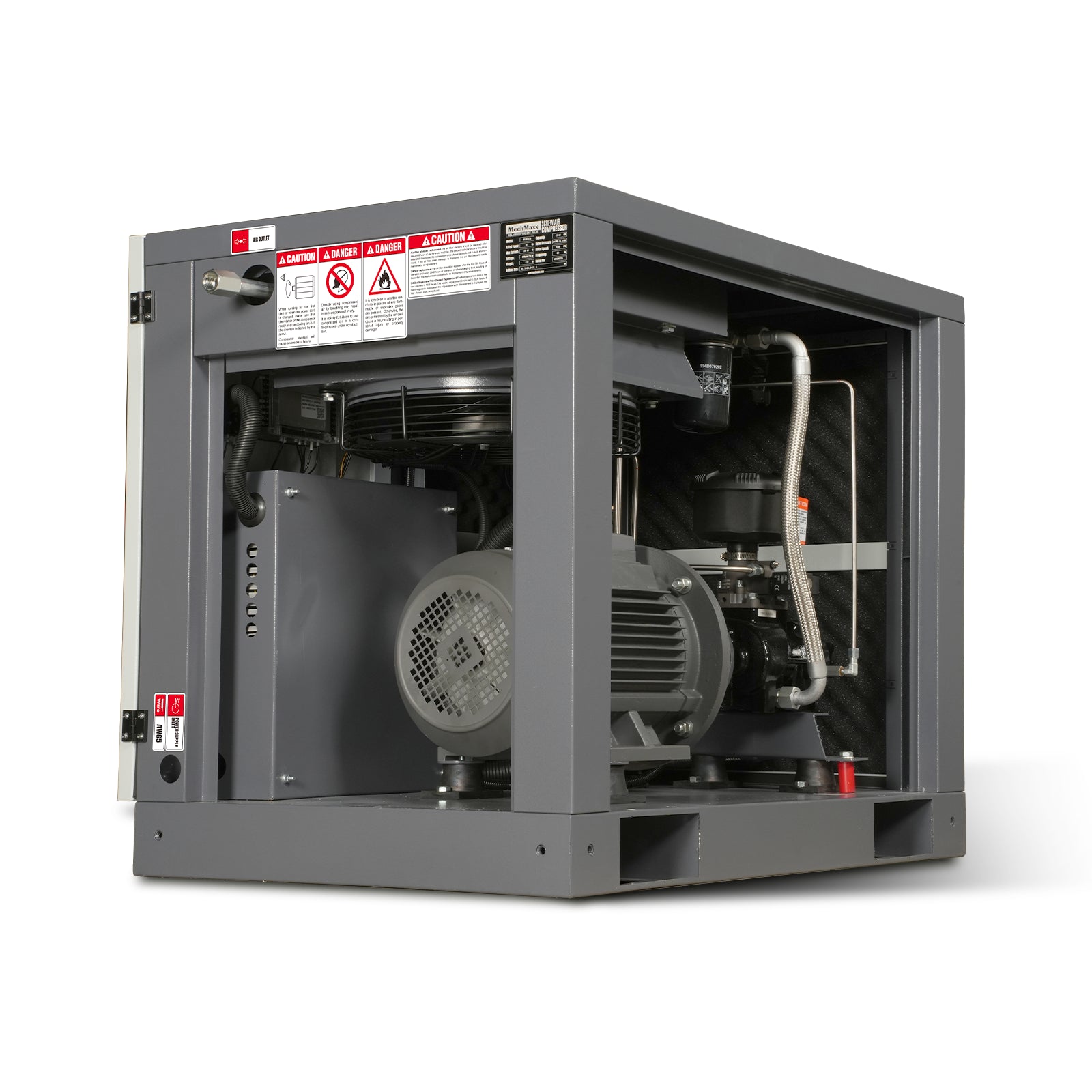 10HP Rotary Screw Air Compressor - 32 CFM, 116 PSI, 230V 3-Phase | Ind