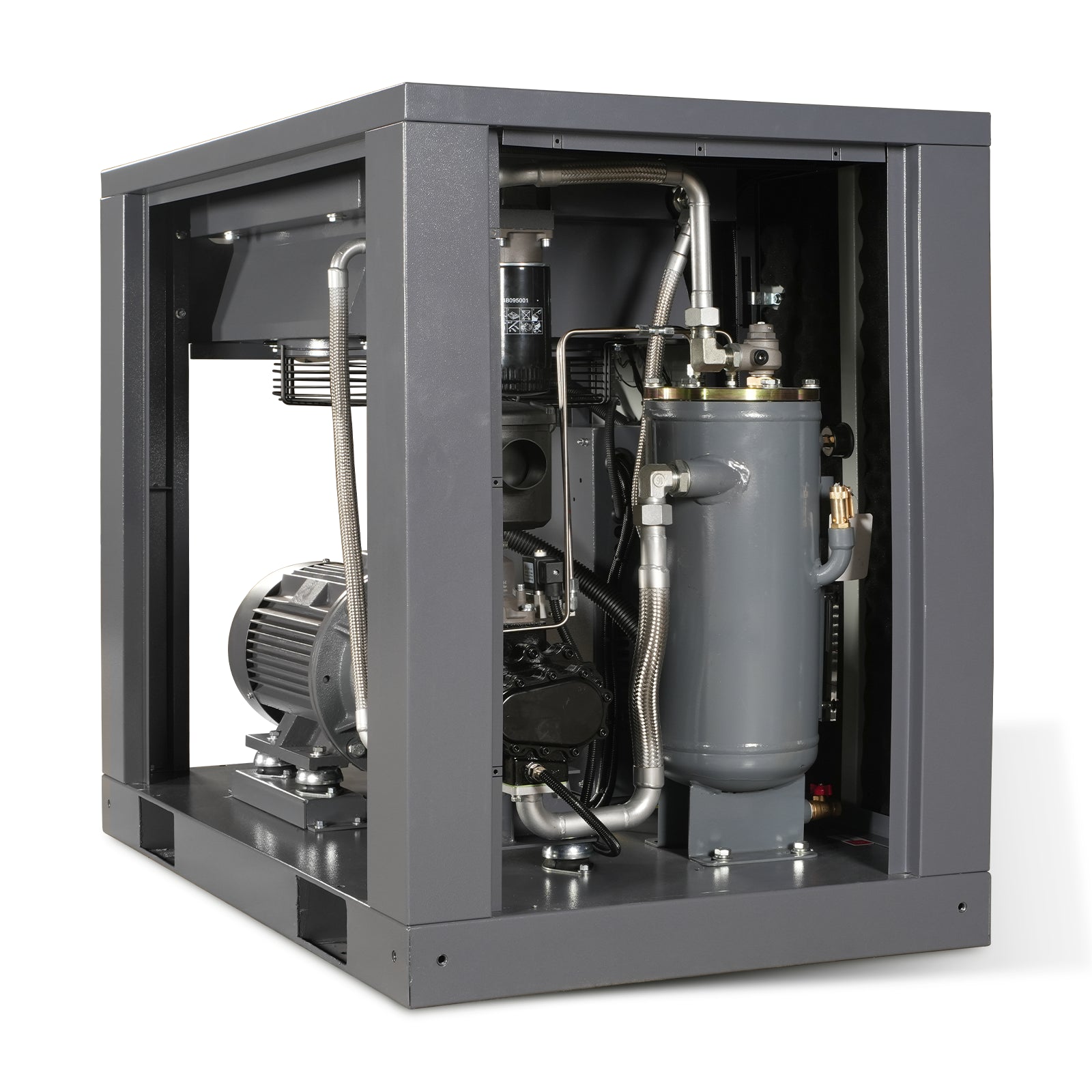 15HP Rotary Screw Air Compressor – 45 CFM, 116 PSI, 230V 3-Phase | Ind