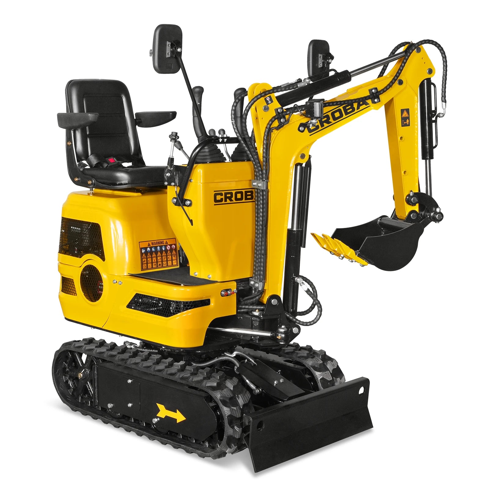 Mini Compact Excavator Loncin 300cc 9hp Engine, 43.3" Max. Digging Depth, 1510 LBS Operating Weight, MEC06
