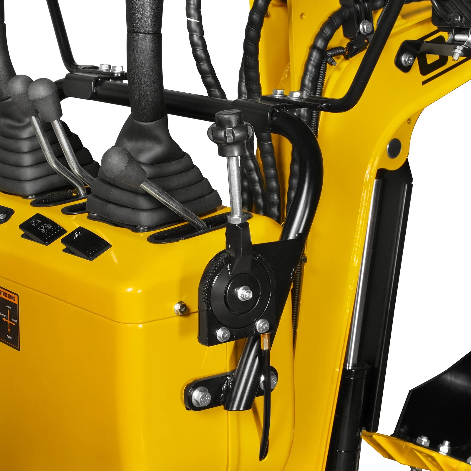 Mini Compact Excavator Loncin 300cc 9hp Engine, 43.3" Max. Digging Depth, 1510 LBS Operating Weight, MEC06