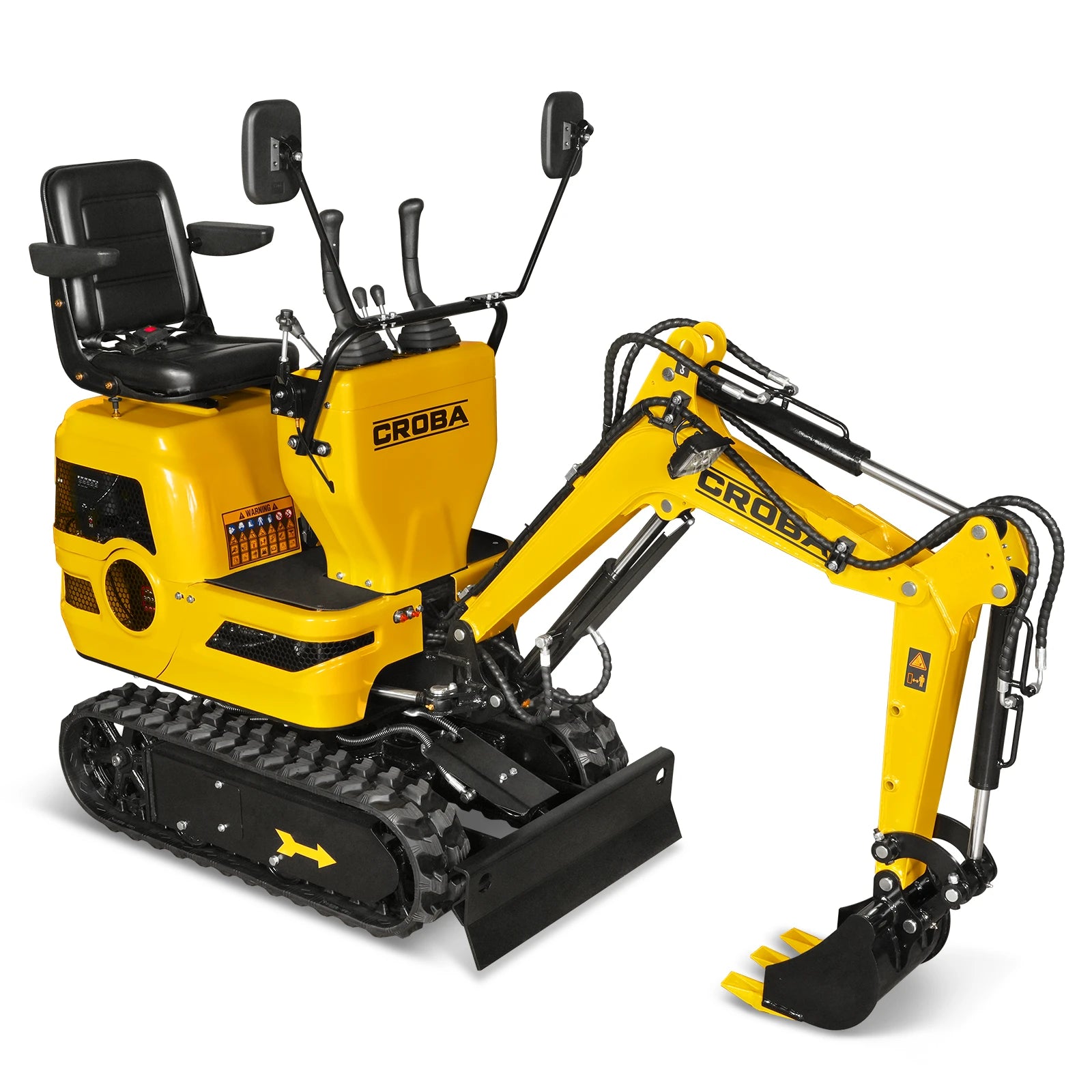 Mini Compact Excavator Loncin 300cc 9hp Engine, 43.3" Max. Digging Depth, 1510 LBS Operating Weight, MEC06
