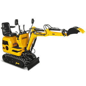 Mini Compact Excavator Loncin 300cc 9hp Engine, 43.3" Max. Digging Depth, 1510 LBS Operating Weight, MEC06