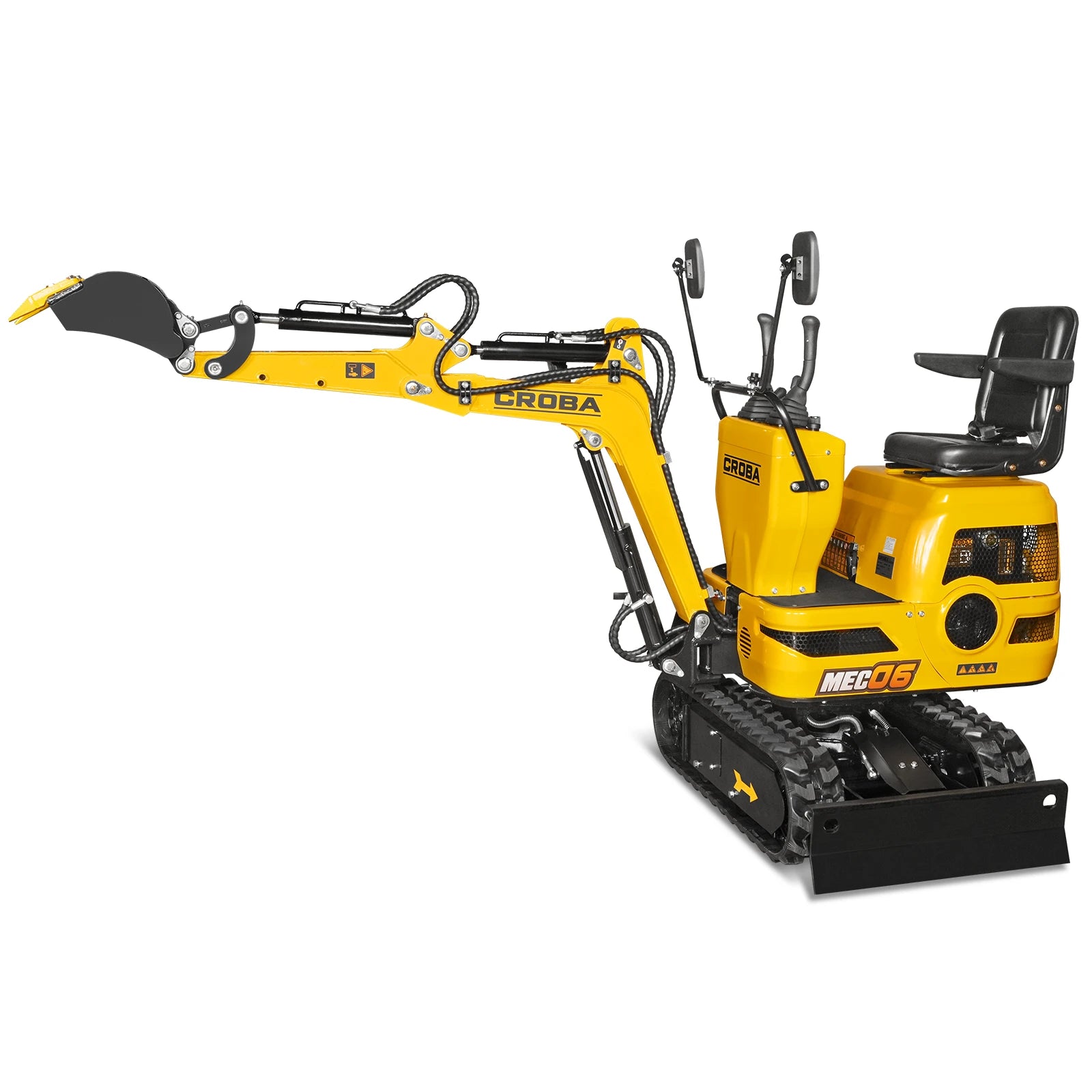 Mini Compact Excavator Loncin 300cc 9hp Engine, 43.3" Max. Digging Depth, 1510 LBS Operating Weight, MEC06